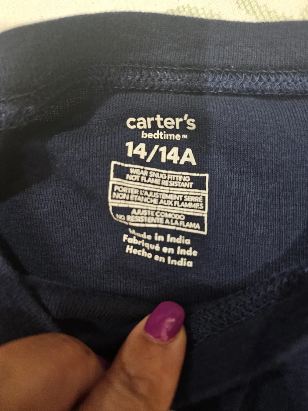 Carter's Kids Yeti Pajama Set - Navy & Sage